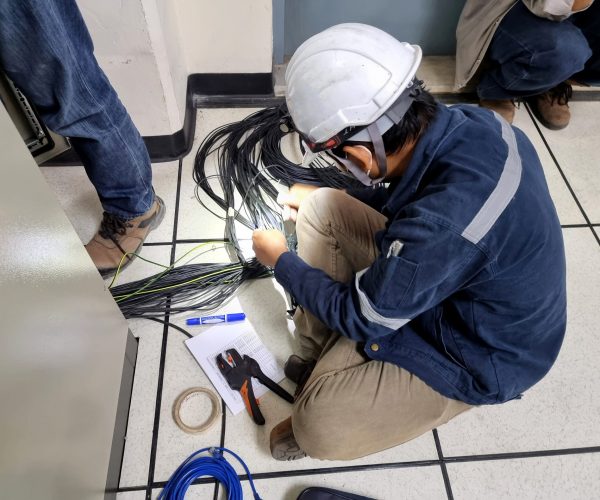 control cable checking before connect electrical termination by electrician scaled